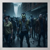 Zombie Apocalyps Scene Poster (Voorkant)