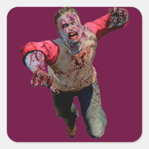 #zombie Apocalyps Vierkante Sticker