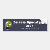 Zombie Apocalypse 2024 Bumpersticker (Voorkant)