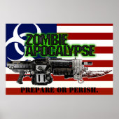 Zombie Apocalypse America Poster (Voorkant)