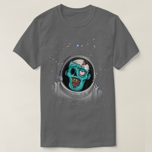 Zombie Apocalypse Astronaut Space Halloween Zombie T-shirt (Design voorkant)