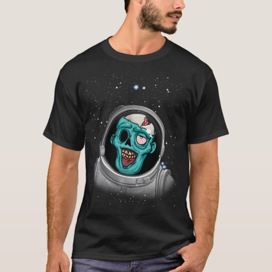 Zombie Apocalypse Astronaut Space Halloween Zombie T-shirt (Voorkant)