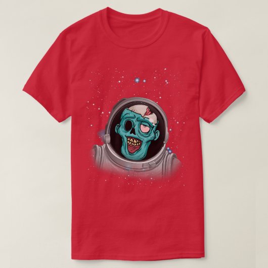 Zombie Apocalypse Astronaut Space Halloween Zombie T-shirt (Design voorkant)