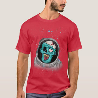 Zombie Apocalypse Astronaut Space Halloween Zombie T-shirt