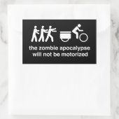 Zombie Apocalypse (blad van 4) Rechthoekige Sticker (Tas)