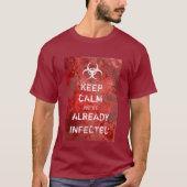 Zombie Apocalypse Blijf kalm T-shirt (Voorkant)