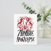 Zombie Apocalypse Briefkaart (Staand voorkant)