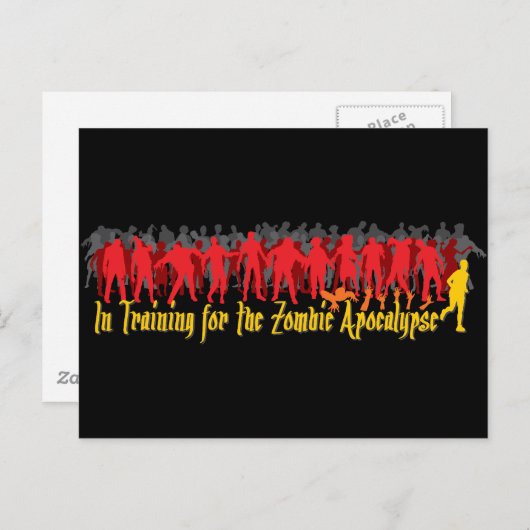 Zombie Apocalypse Briefkaart (Voorkant / Achterkant)