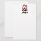 Zombie Apocalypse Briefpapier (Voorkant / Achterkant)