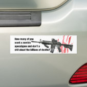 Zombie Apocalypse Bumpersticker (Op auto)