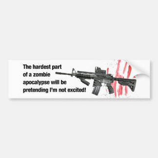 Zombie Apocalypse Bumpersticker