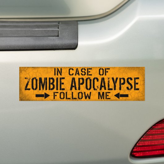 Zombie Apocalypse-bumpersticker Bumpersticker (Op auto)