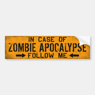 Zombie Apocalypse-bumpersticker Bumpersticker