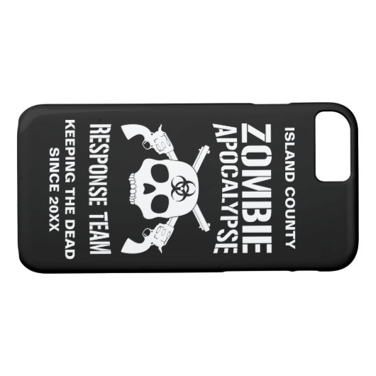Zombie Apocalypse Case-Mate iPhone Case (Achterkant (Horizontaal))