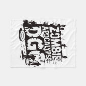 Zombie Apocalypse Dgc Grappige Discgolf Zombie Lie Fleece Deken (Voorkant (Horizontaal))