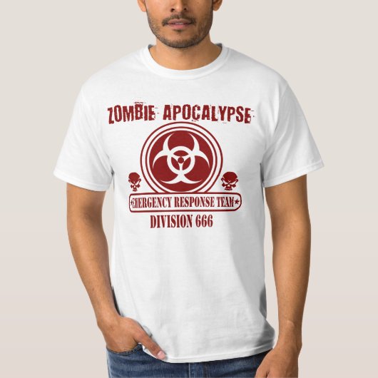 Zombie Apocalypse Emergency Response Team T-shirt (Voorkant)