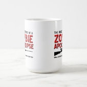 Zombie Apocalypse Excited Funny Mug Koffiemok (Center)