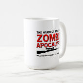 Zombie Apocalypse Excited Funny Mug Koffiemok (Voorkant rechts)
