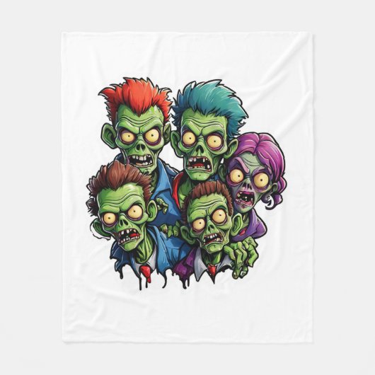 Zombie Apocalypse Fleece Deken (Voorkant)