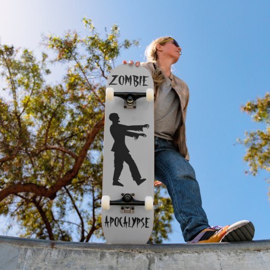 ZOMBIE APOCALYPSE FUNNY Skateboard-dek Persoonlijk Skateboard (Buiten 1)
