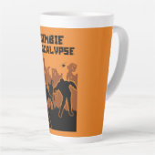 Zombie Apocalypse geschenken Latte Mok (Rechterhoek)