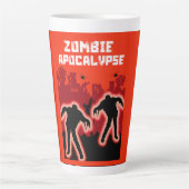 Zombie Apocalypse geschenken Latte Mok (Voorkant)