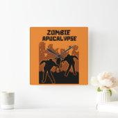 Zombie Apocalypse geschenken Vierkante Klok (Huis)