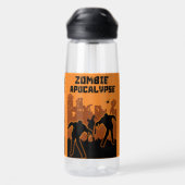 Zombie Apocalypse geschenken Waterfles (Achterkant)