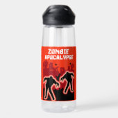 Zombie Apocalypse geschenken Waterfles (Achterkant)