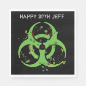 Zombie Apocalypse Gore Splatter Biohazard Servet (Voorkant)