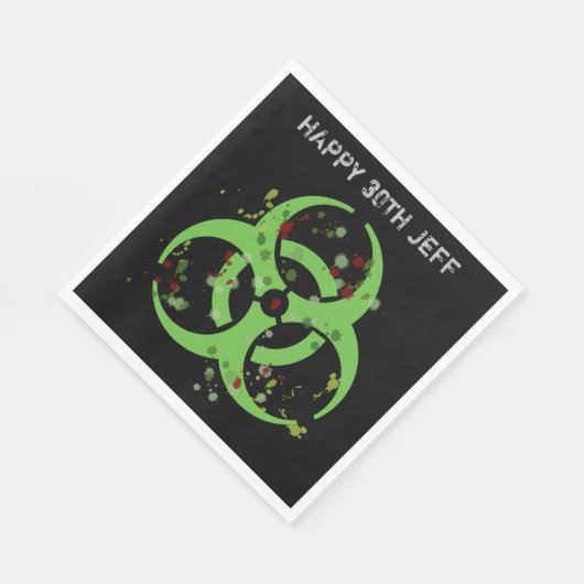 Zombie Apocalypse Gore Splatter Biohazard Servet (Hoek)