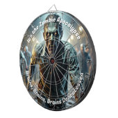 Zombie Apocalypse griezelig grappig Dartbord (Voorkant Rechts)