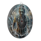 Zombie Apocalypse griezelig grappig Dartbord (Voorkant Links)
