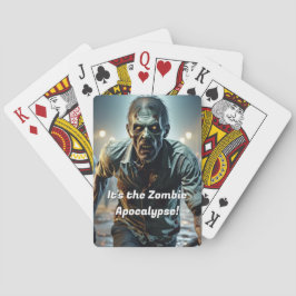 Zombie Apocalypse griezelig grappig Pokerkaarten