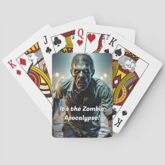 Zombie Apocalypse griezelig grappig Pokerkaarten