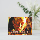 Zombie Apocalypse Halloween Party uitnodiging (Staand voorkant)
