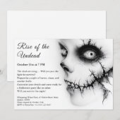 Zombie Apocalypse Halloween Undead Party Alert Kaart (Voorkant / Achterkant)