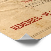 Zombie Apocalypse House Regels  Poster (Hoek)