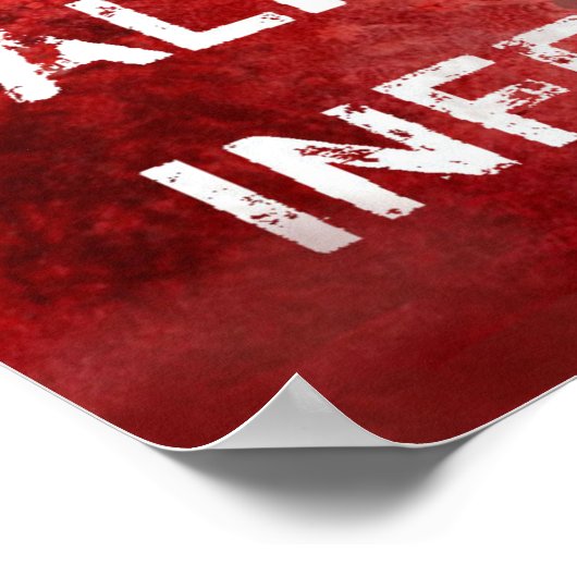 Zombie Apocalypse Keep Calm 13 x 19 inch Poster (Hoek)