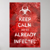 Zombie Apocalypse Keep Calm 13 x 19 inch Poster (Voorkant)