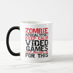 Zombie Apocalypse Keep Calm Gamers Funny Mug Magische Mok
