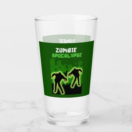 Zombie Apocalypse Kinder Glas (Voorkant)