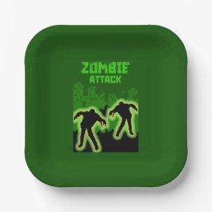 Zombie Apocalypse Kinder Papieren Bordje