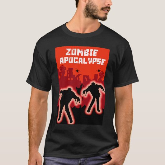Zombie Apocalypse Kinder Shirt (Voorkant)