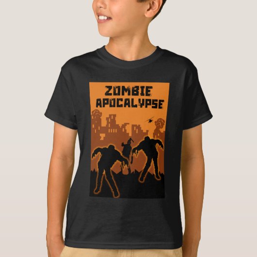 Zombie Apocalypse Kinder Shirt (Voorkant)