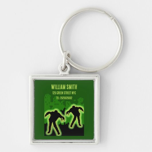 Zombie Apocalypse Kinder Sleutelhanger (Voorkant)