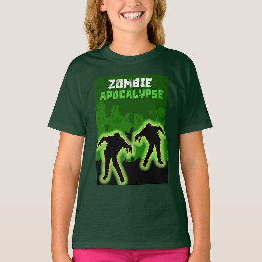 Zombie Apocalypse Kinder T-shirt (Voorkant)