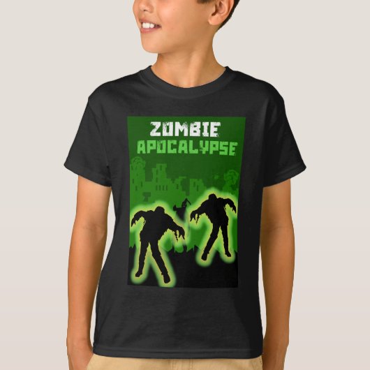 Zombie Apocalypse Kinder T-shirt (Voorkant)