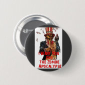 zombie apocalypse knoppen ronde button 5,7 cm (Voorkant /achterkant)