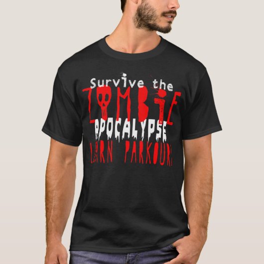 Zombie Apocalypse - Leer Parkour T-shirt (Voorkant)